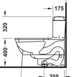 Thông Số Bồn Cầu 1 Khối Darling Duravit 588.45.480