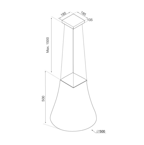 Máy Hút Mùi Đảo Malloca ADEL P-3810