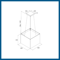 Máy Hút Mùi Malloca CONCRETE K-400BR