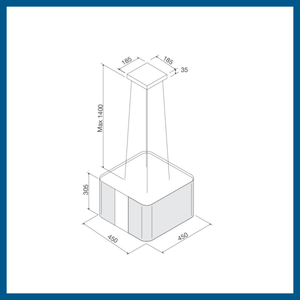 Máy Hút Mùi Malloca CUBE F-181