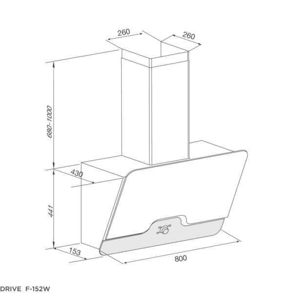 Máy Hút Mùi Malloca DRIVE F-152W