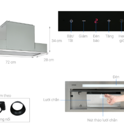 Máy Hút Mùi Âm Tủ HH-BI72A Hafele 533.80.027