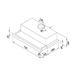 Máy Hút Mùi Âm Tủ Malloca H205.7WG