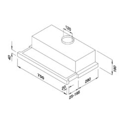 Máy Hút Mùi Âm Tủ Malloca K1507