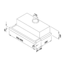 Máy Hút Mùi Âm Tủ Malloca K1509