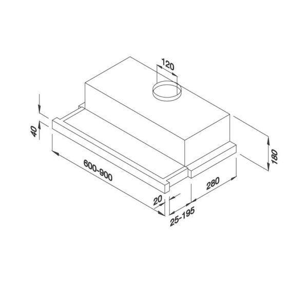 Máy Hút Mùi Âm Tủ Malloca K1509