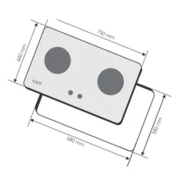 BẾP GAS ÂM KAFF KF-321