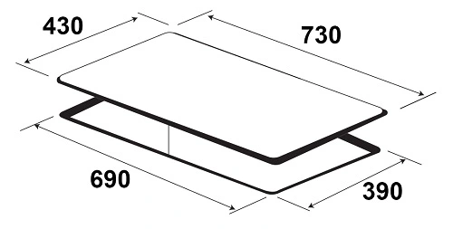 Bếp từ đôi Kaff KF-FL68II Plus