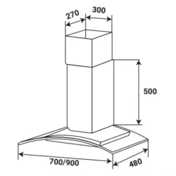 Máy hút mùi KAFF KF-GBT9007