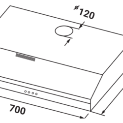 Máy hút mùi KAFF KF-SL70KB