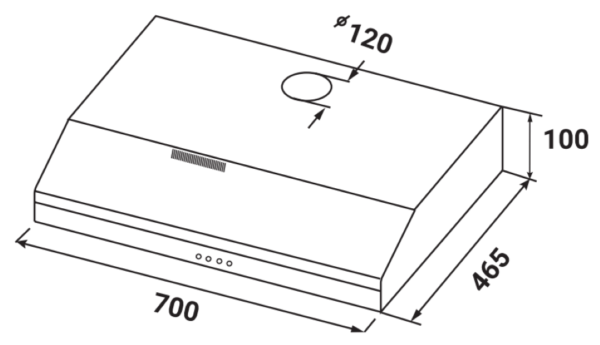 Máy hút mùi KAFF KF-SL70KB