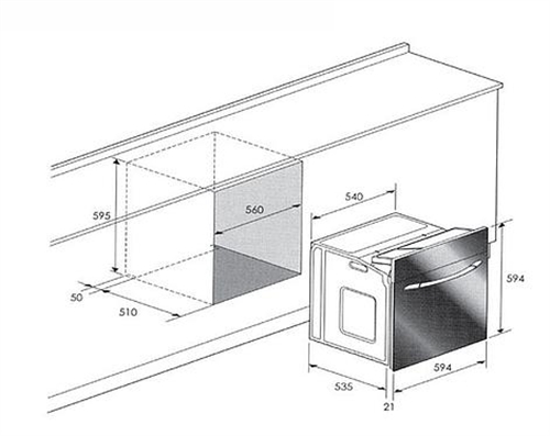 Lò nướng âm tủ GIOVANI GO-LB 60 PTT