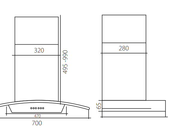 Máy hút mùi GIOVANI G-2430 H