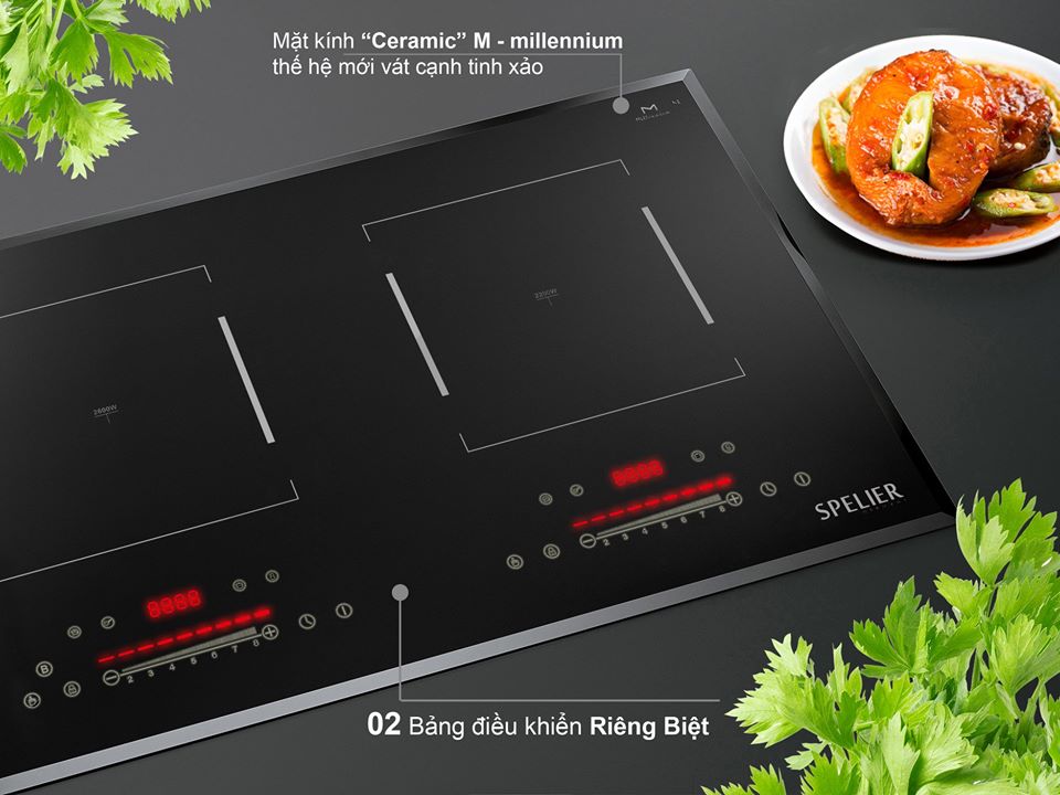 Bếp Từ Đôi Spelier SPM 528I PLUS