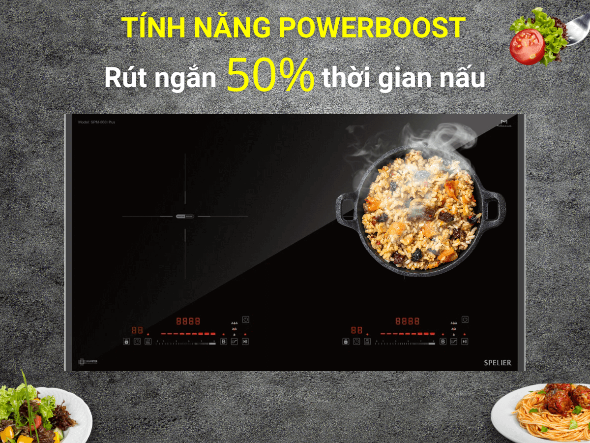 Bếp Từ Đôi Spelier SPM 868i Plus