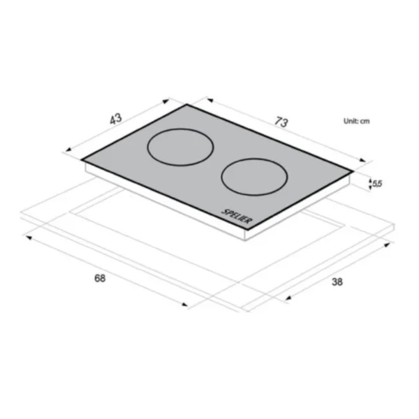 Bếp Từ Đôi Spelier SPM T666K PLUS