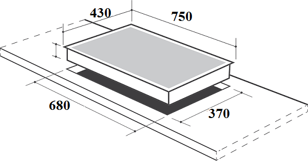 Bếp gas âm Canzy CZ 488B