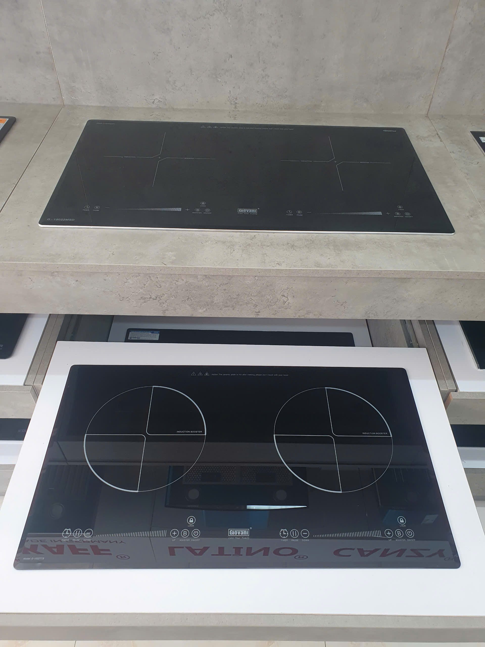 Combo Bếp từ đôi GIOVANI G-1022 TTS + Hút Âm Tủ
