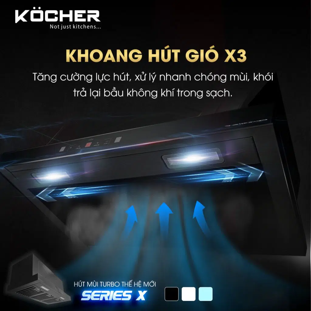 Máy Hút Mùi Âm Tủ Kocher X350N