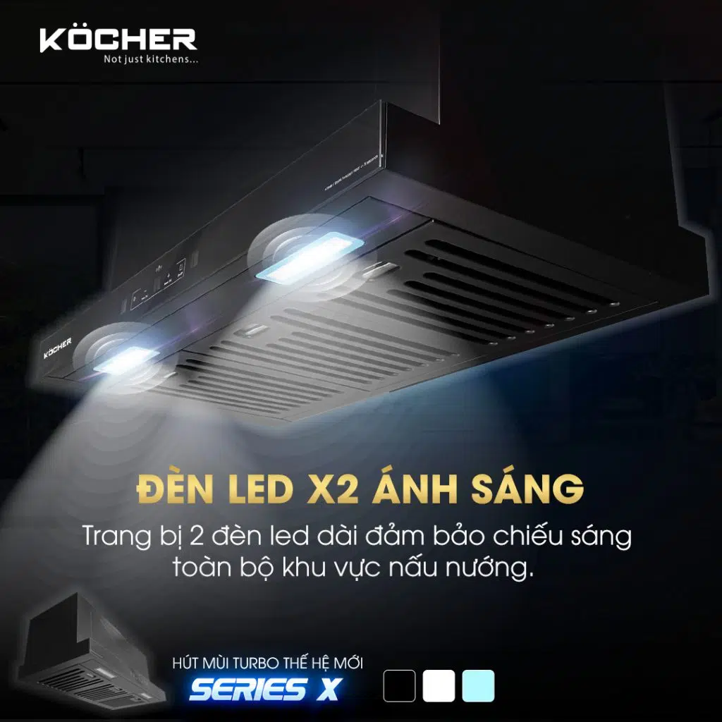 Máy Hút Mùi Âm Tủ Kocher X350N