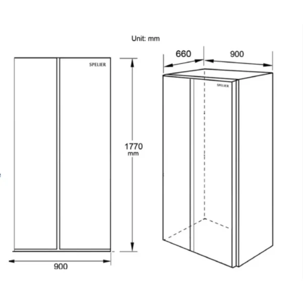 Tủ lạnh Spelier SP 570 IT SS