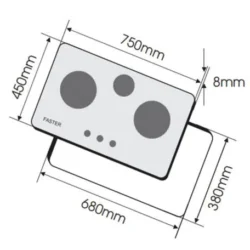 Bếp Gas Âm Faster FS 379S