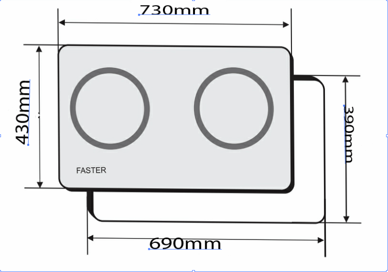 Bếp Điện Từ Đôi Faster FS 688HI NEW