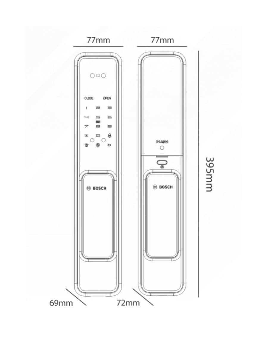 Khóa Điện Tử Bosch EL 600K Màu Đồng