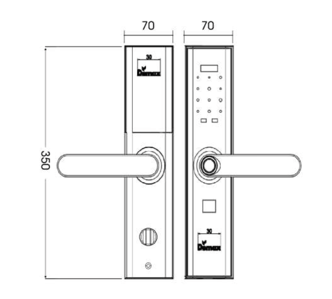 Khóa Điện Tử Demax SL638 RM App Wifi