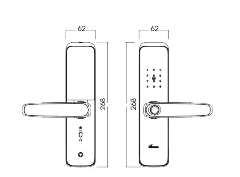 Khóa Điện Tử Demax SL268 AC APP