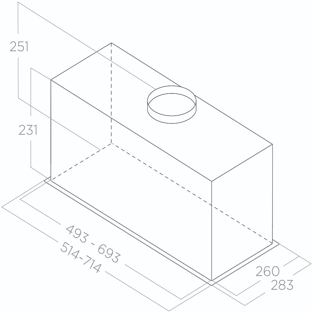 Máy hút mùi âm tủ Elica FOLD S IX/A/80 PRF0181963
