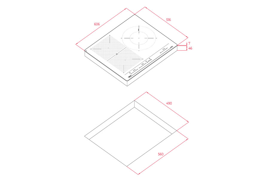 Bếp 3 từ Teka ITF 65320 BK MSP