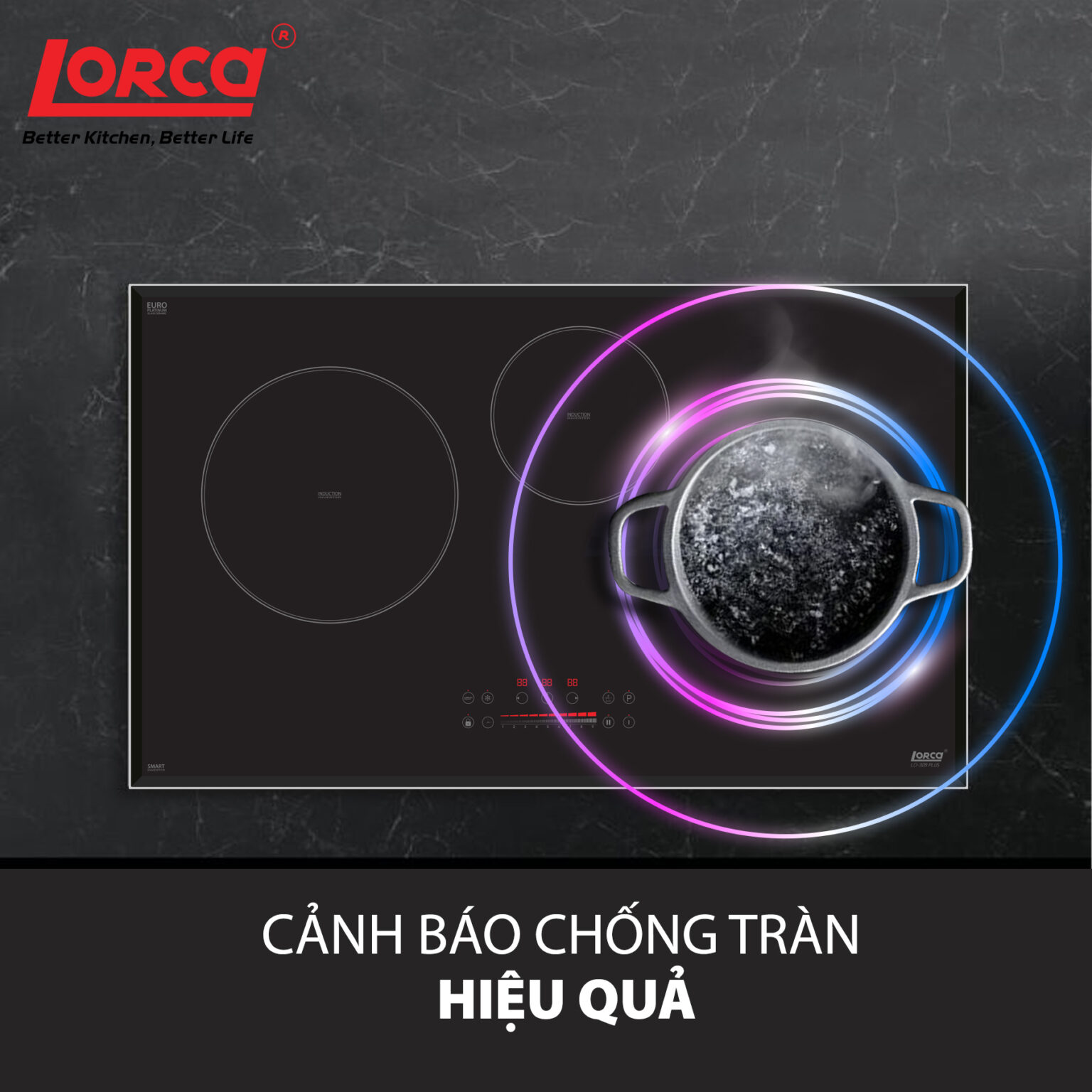 Bếp Từ Ba Vùng Nấu LORCA LCI-309 PLUS