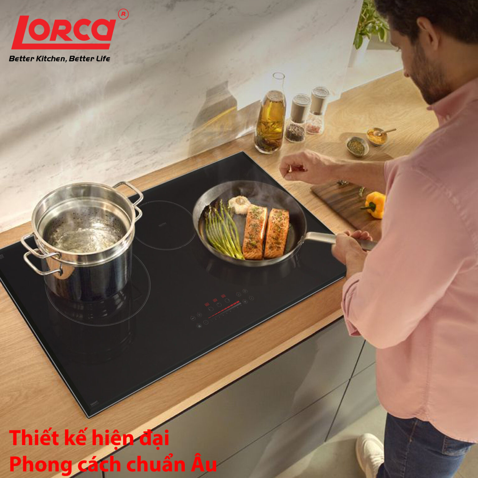 Bếp Từ Ba Vùng Nấu LORCA LCI-309 PLUS