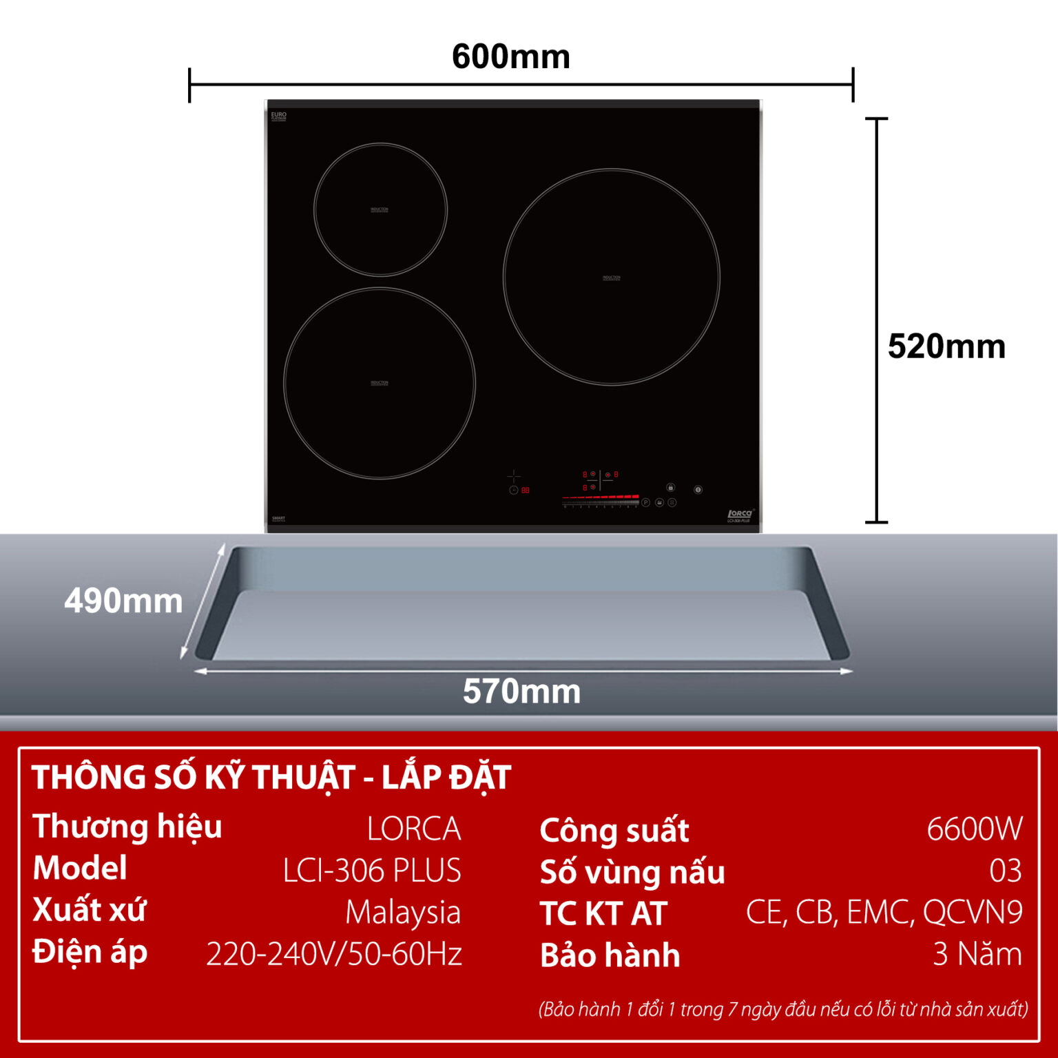 Bếp từ Lorca LCI-306 PLUS