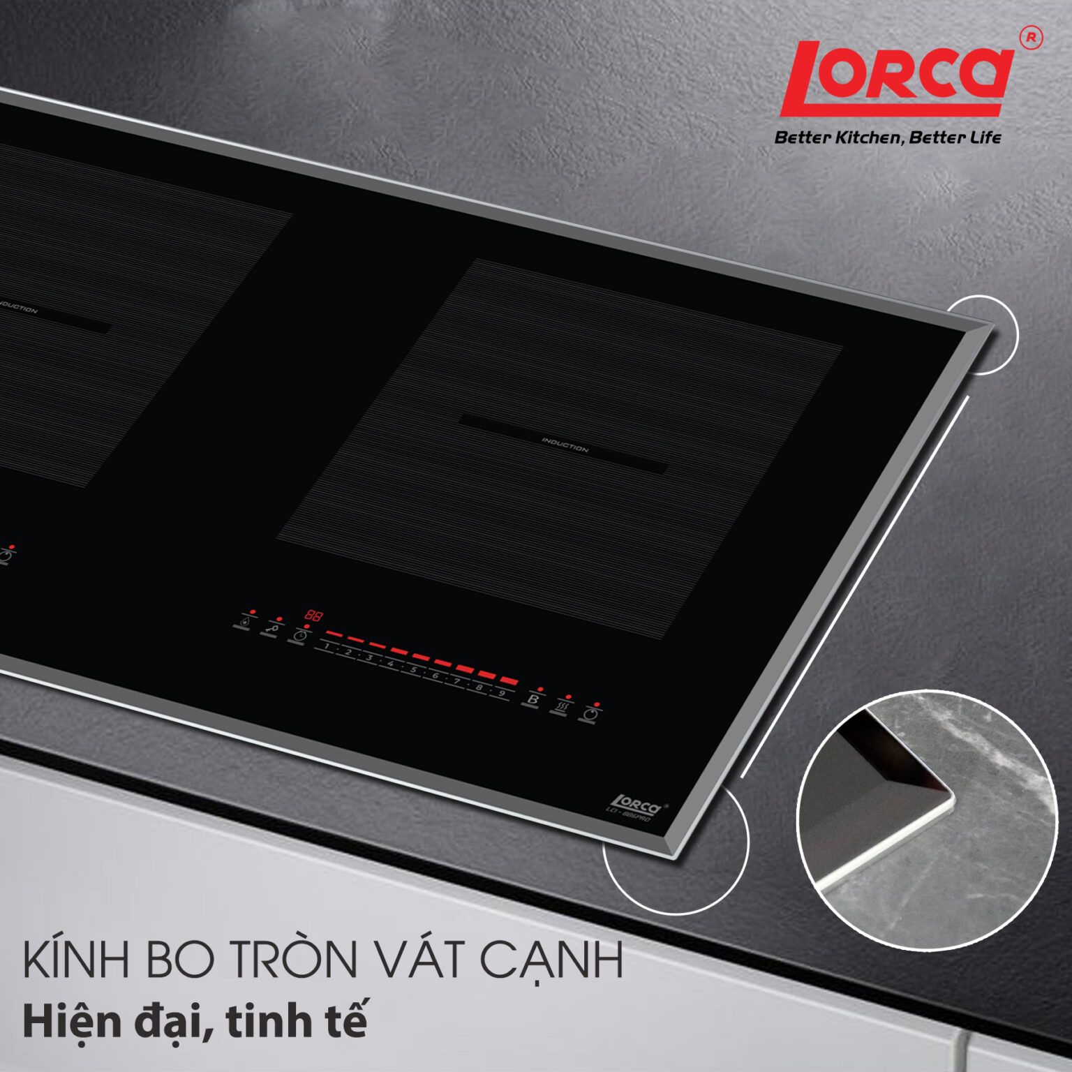 Bếp từ đôi Lorca LCI 886 PRO