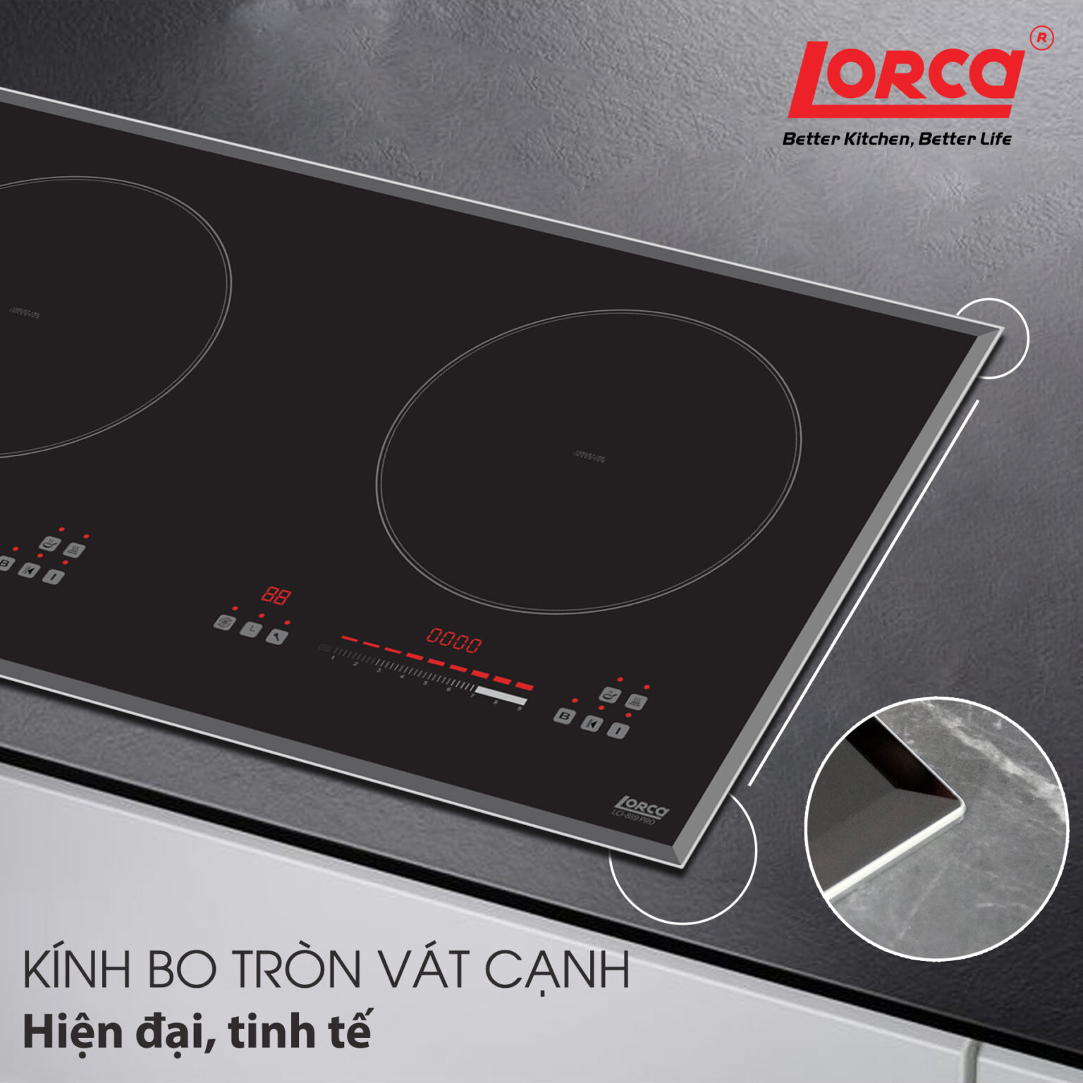 Bếp từ đôi Lorca LCI 889 PRO