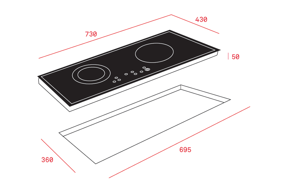 Bếp từ đôi Teka IR 721 SR