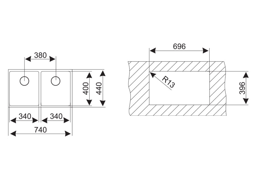 Chậu rửa Teka BE LINEA RS15 2B 740