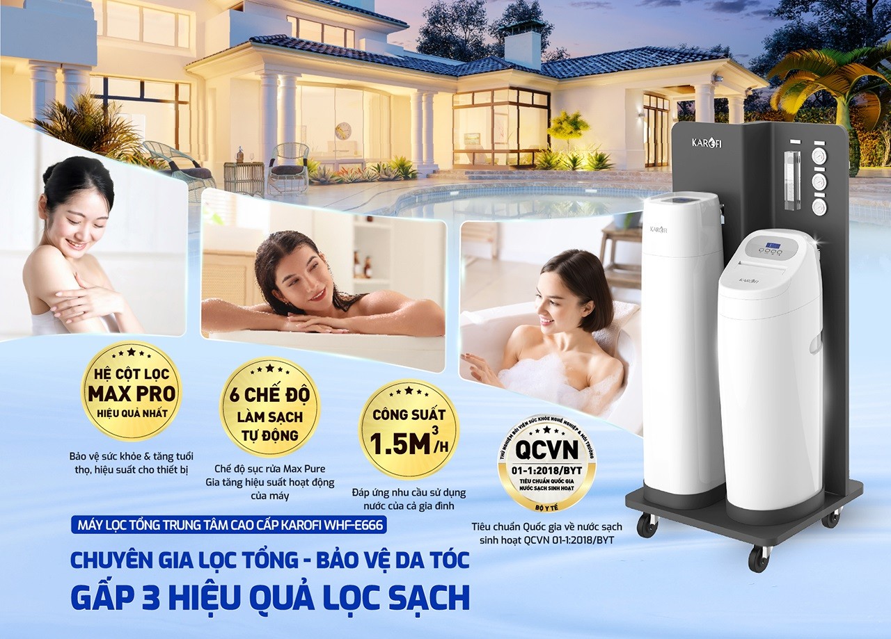 Lọc tổng trung tâm Karofi WHF-E666