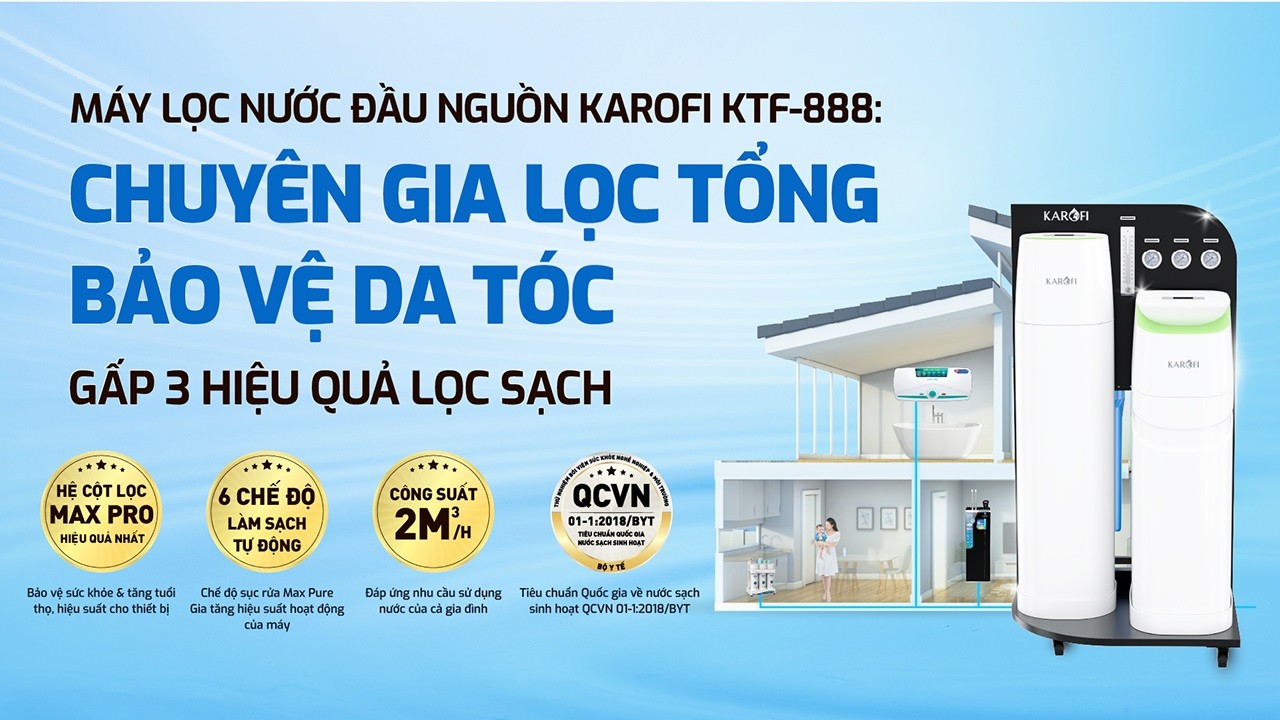 Máy Lọc Tổng Trung Tâm Karofi KTF-888