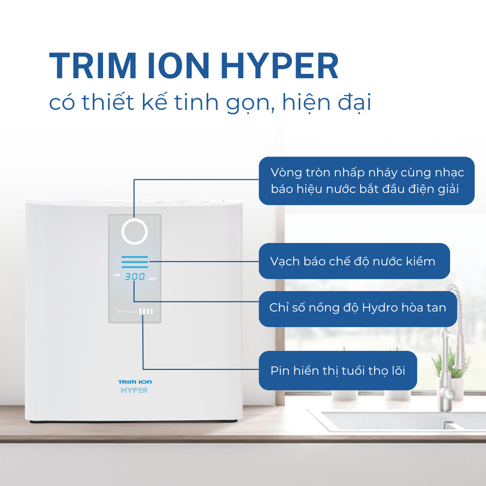 Máy Lọc nước Ion Kiềm TRIM ION HYPER