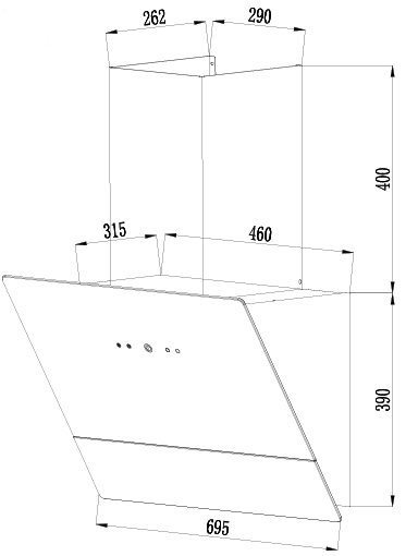 Máy hút mùi Latino LT 770V