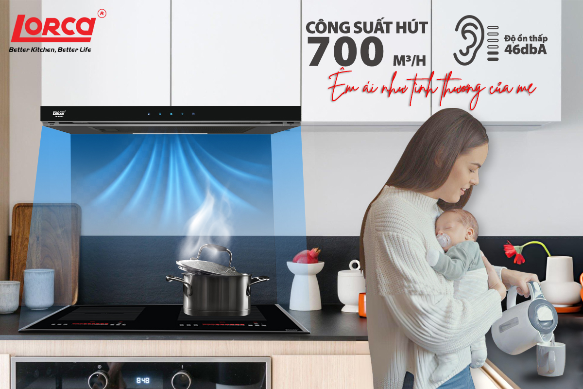 Máy hút mùi âm tủ Lorca TA 3005C