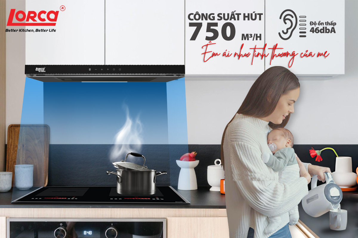 Máy hút mùi âm tủ Lorca TA 3005H