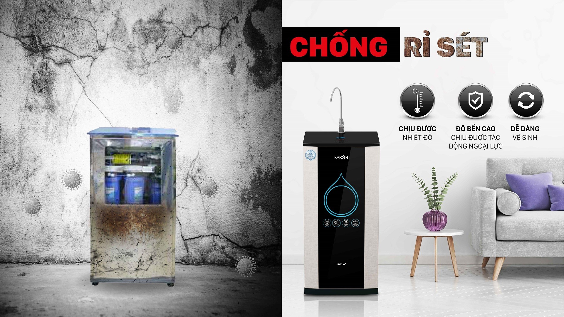 Máy lọc nước Karofi K9IQ-2 Plus