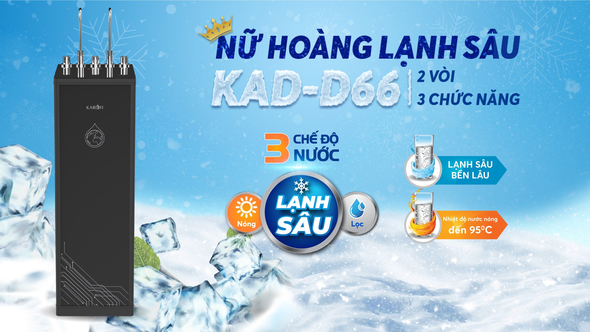 Máy lọc nước Karofi Optimus KAD-D66