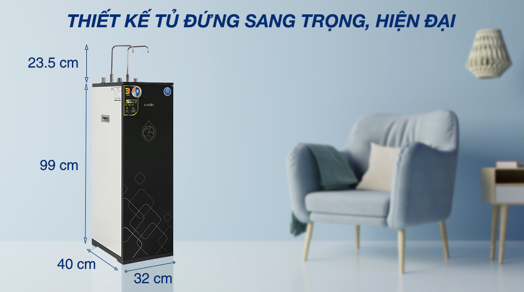 Máy lọc nước nóng lạnh Karofi KAD-X39