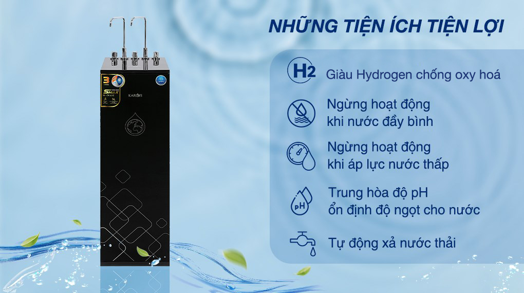 Máy lọc nước nóng lạnh Karofi KAD-X39