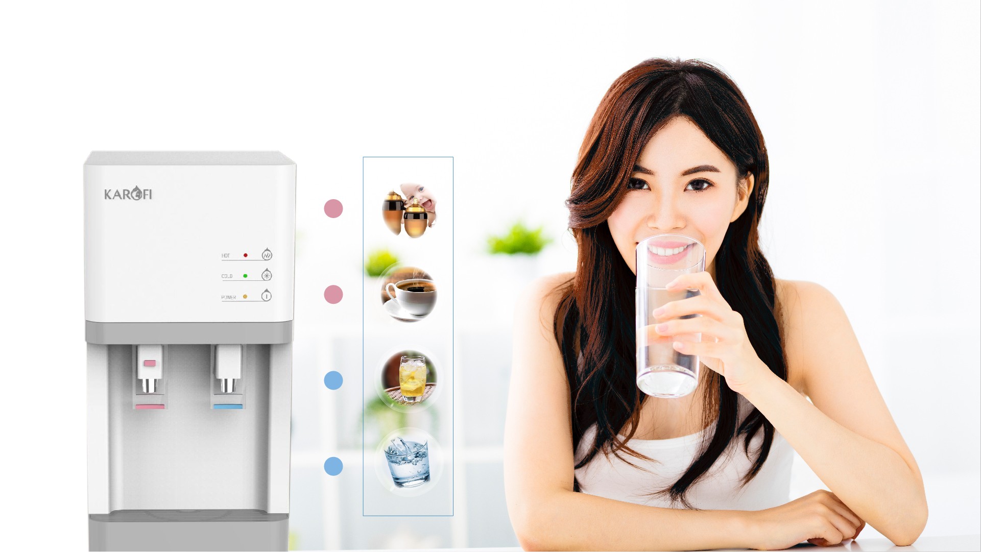 Máy nóng lạnh Karofi HCV200RO